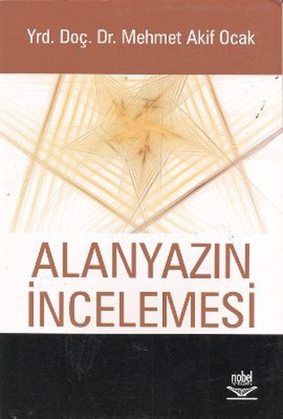 Alanyazın İncelemesi kitabı