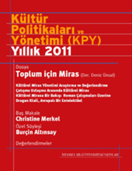 Kültür Politikası Ve Yönetimi Yıllık 2011 kitabı