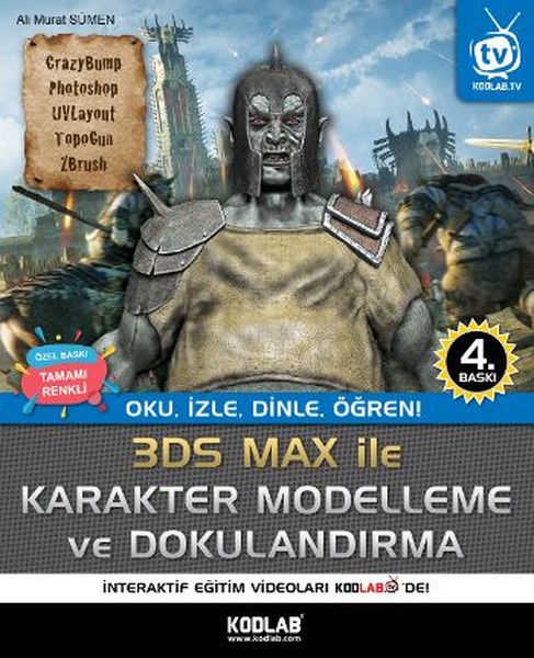 3D Studio Max Karakter Modelleme kitabı