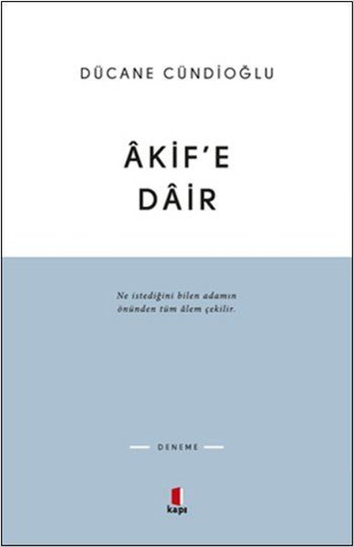 Akif'e Dair kitabı