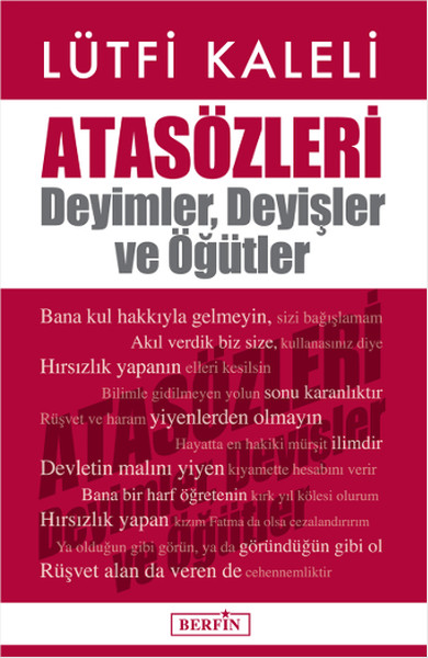 Atasözleri Deyimler Deyişler Ve Öğütler kitabı