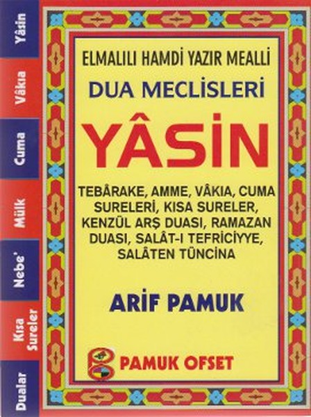 Elmalılı Hamdi Yazır Mealli Dua Meclisleri Yasin (Yas-128/P13)  kitabı