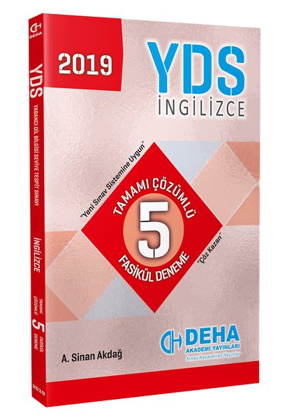 2019 Yds İngilizce Tamam kitabı