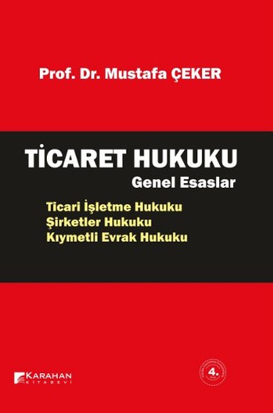 Ticaret Hukuku Genel Esaslar kitabı