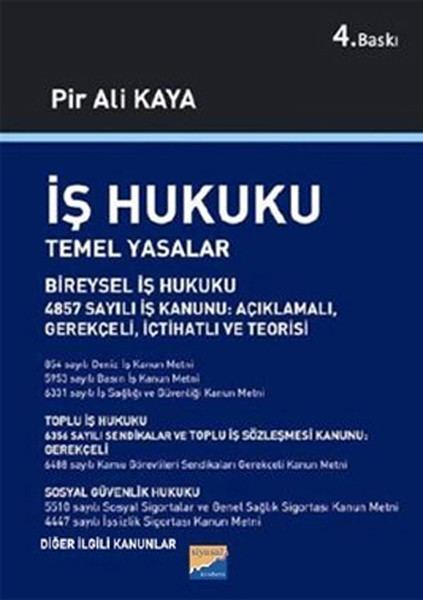 İş Hukuku - Temel Yasalar kitabı