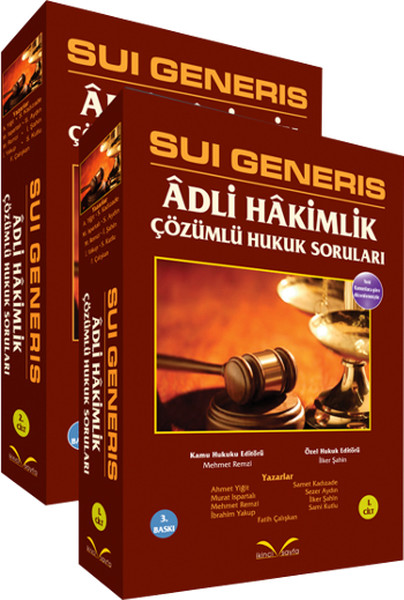 Sui Generis- Adli Hakimlik Hukuk Soruları (2 Cilt Takım)  kitabı