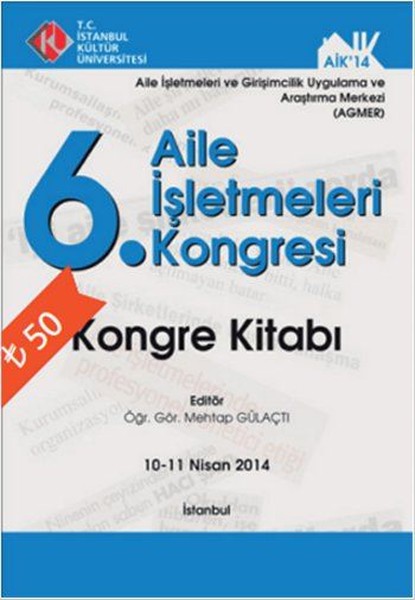 Kongre Kitabı 6. Aile İşletmeleri Kongresi kitabı