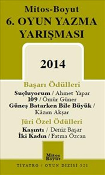 6. Oyun Yazma Yarışması 2014 kitabı