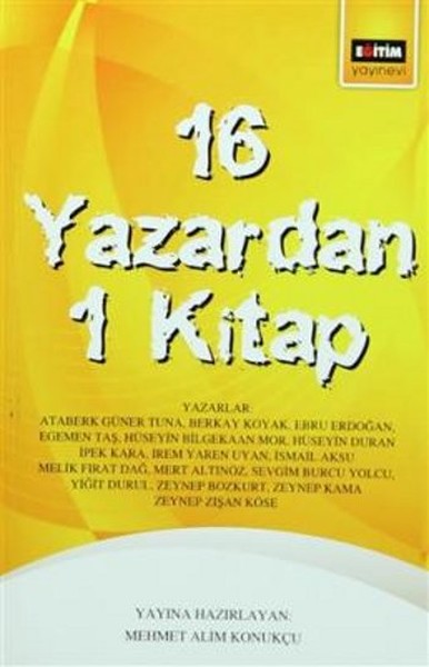 16 Yazardan 1 Kitap kitabı