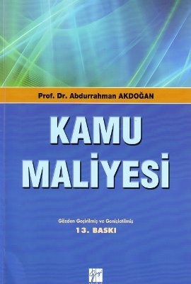 Kamu Maliyesi kitabı