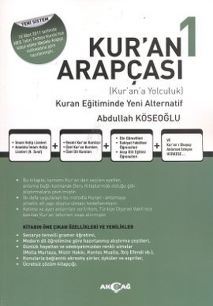 Kur'an Arapçası 1. Kitap + Çözüm Kitabı kitabı