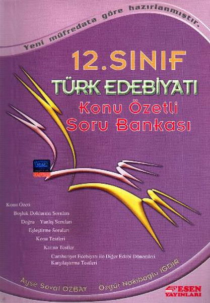 12. Sınıf Türk Edebiyatı Konu Öz. Soru Bankası kitabı
