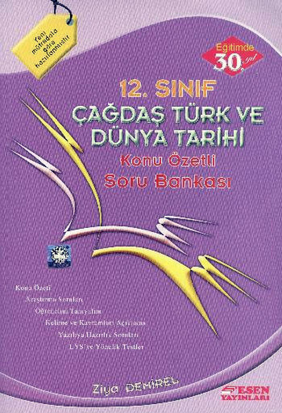 12. Sınıf Çağdaş Türk Ve Dünya Tarihi Soru Bankası kitabı