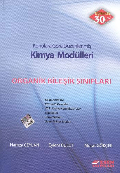 Modül Organik Bileşik Sınıflar kitabı