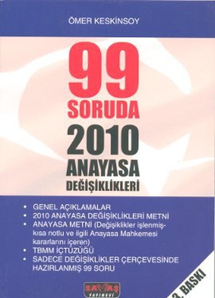 99 Soruda 2010 Anayasa Değişiklikleri kitabı