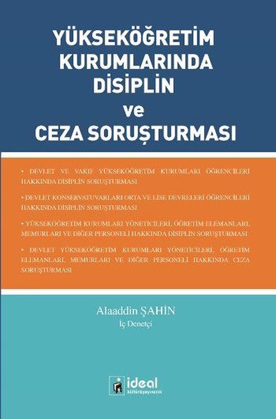 Yükseköğretim Kurumlarında Disiplin Ve Ceza Soruşturması kitabı