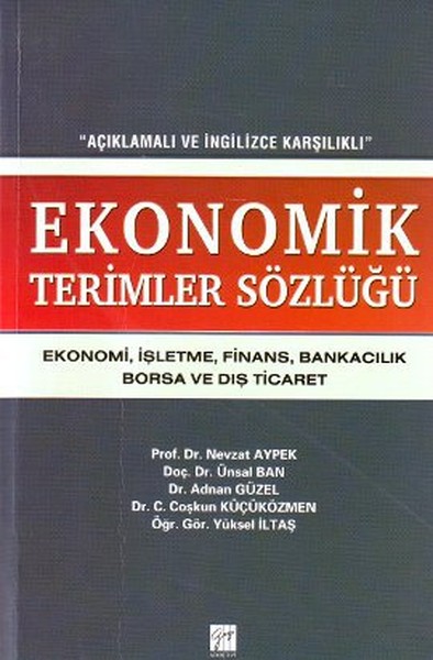 Ekonomik Terimler Sözlüğü kitabı