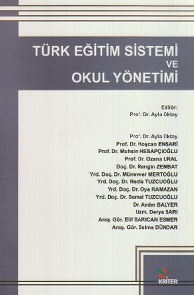 Türk Eğitim Sistemi Ve Okul Yönetim kitabı